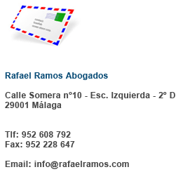 Rafael Ramos Abogados .:. Calle Somera 10, Esc Izqda 2&ordm;D  .:. 29001 M&aacute;laga 